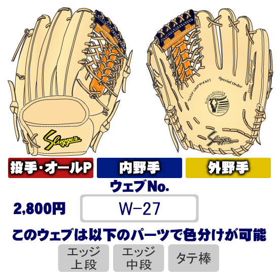 久保田スラッガーW-27ウェブ