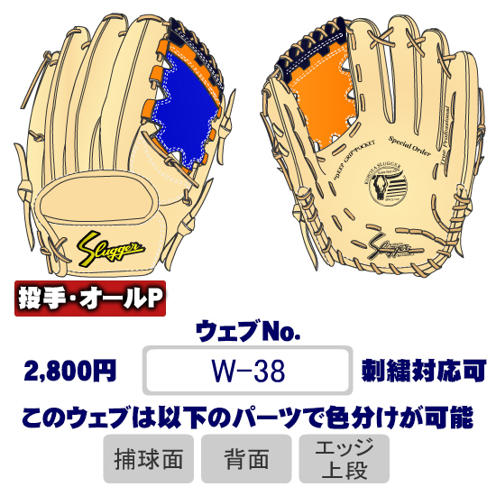 久保田スラッガーW-38ウェブ