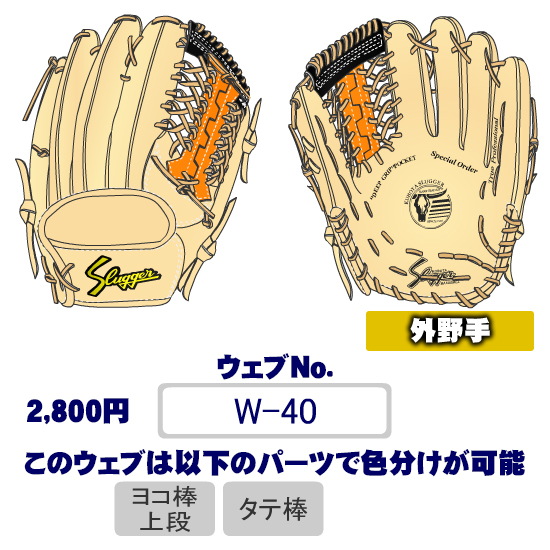 久保田スラッガーW-40ウェブ