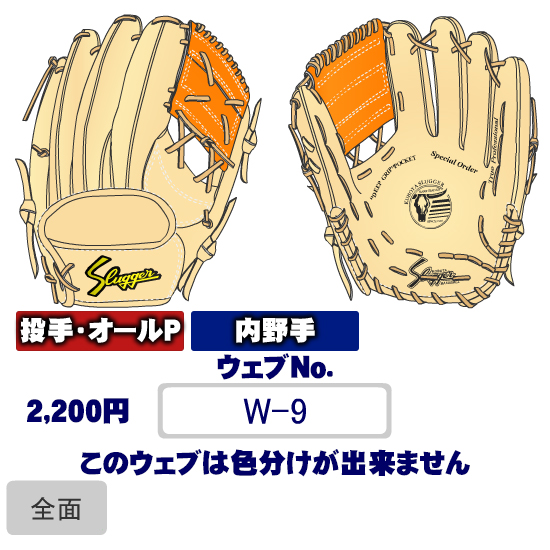 久保田スラッガーW-9ウェブ